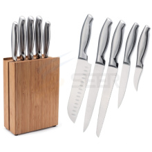 5 Stück Edelstahl Hollow Handle Küchenmesser Set (A3)